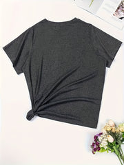 Women’s Daisy Print T-Shirt – Casual Crew Neck “Be The Sunshine” Tee