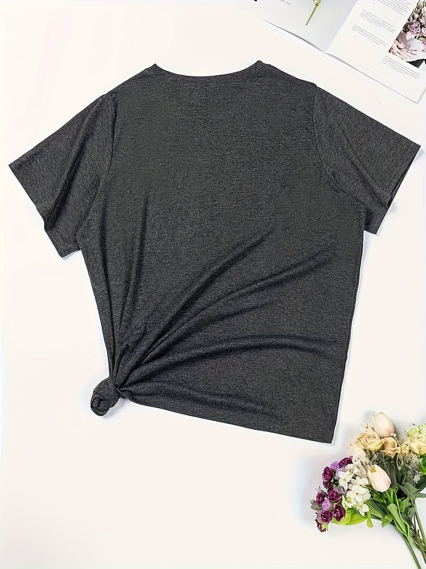 Women’s Daisy Print T-Shirt – Casual Crew Neck “Be The Sunshine” Tee