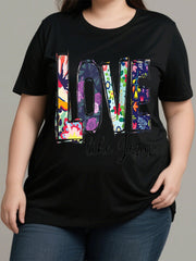 Words Floral Oversize T-Shirt