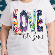 Words Floral Oversize T-Shirt