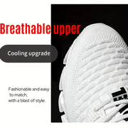 Women’s Mid-Top Platform Sneakers – Lace-Up Breathable Casual Sport Shoes All-Season