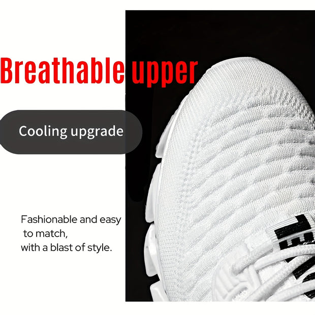 Women’s Mid-Top Platform Sneakers – Lace-Up Breathable Casual Sport Shoes All-Season