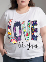 Words Floral Oversize T-Shirt