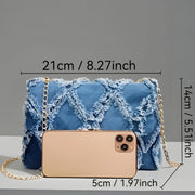 2025 New Diamond Grid Crossbody Bag - Stylish White with Golden-Tone Hardware, Detachable Shoulder Strap, Multiple Back Options (Single/Crossbody), Casual Chic Design for Women, Versatile Fashion Accessory, Modern Accessory,