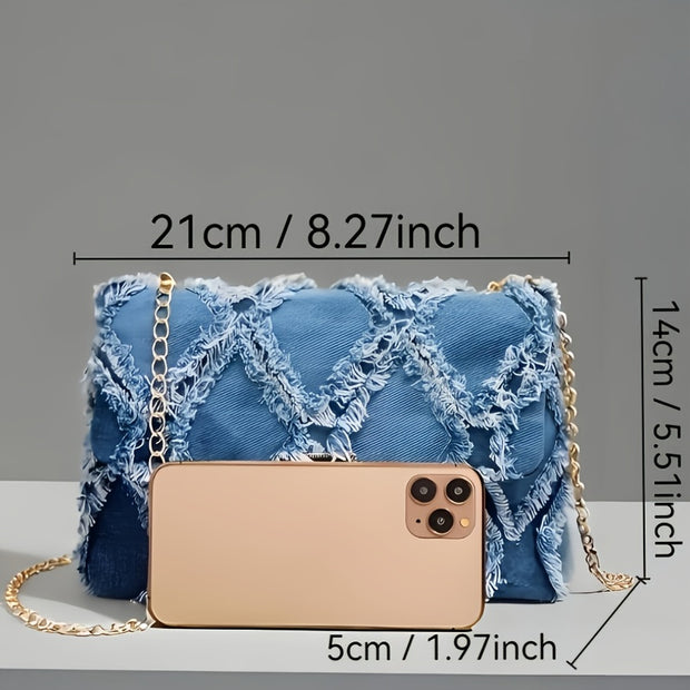 2025 New Diamond Grid Crossbody Bag - Stylish White with Golden-Tone Hardware, Detachable Shoulder Strap, Multiple Back Options (Single/Crossbody), Casual Chic Design for Women, Versatile Fashion Accessory, Modern Accessory,