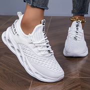 Women’s Mid-Top Platform Sneakers – Lace-Up Breathable Casual Sport Shoes All-Season