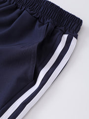 Boys’ Athletic Pants 3-Pack – Elastic Waist Sports Joggers with Pockets