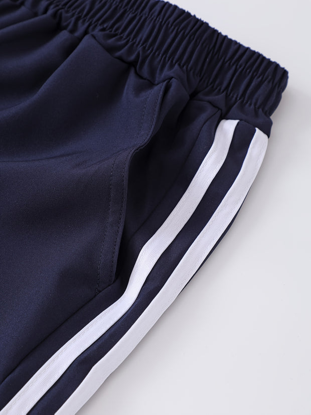 Boys’ Athletic Pants 3-Pack – Elastic Waist Sports Joggers with Pockets