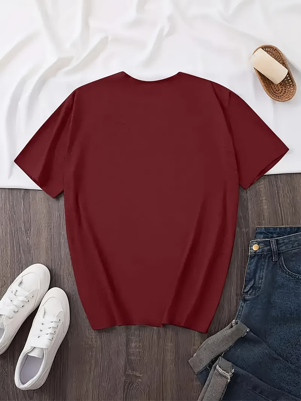 Women’s Cotton T-Shirt – Loose Fit Casual Short Sleeve Summer Top