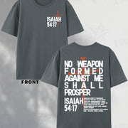 Isaiah 54:17 Men’s Cotton T-Shirt – Faith Graphic Short Sleeve Tee