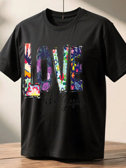 Words Floral Oversize T-Shirt