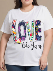 Words Floral Oversize T-Shirt