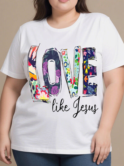 Words Floral Oversize T-Shirt