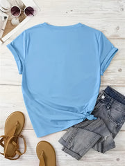 Women’s Cotton T-Shirt – Loose Fit Casual Short Sleeve Summer Top