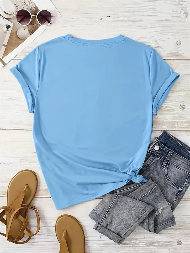 Women’s Cotton T-Shirt – Loose Fit Casual Short Sleeve Summer Top