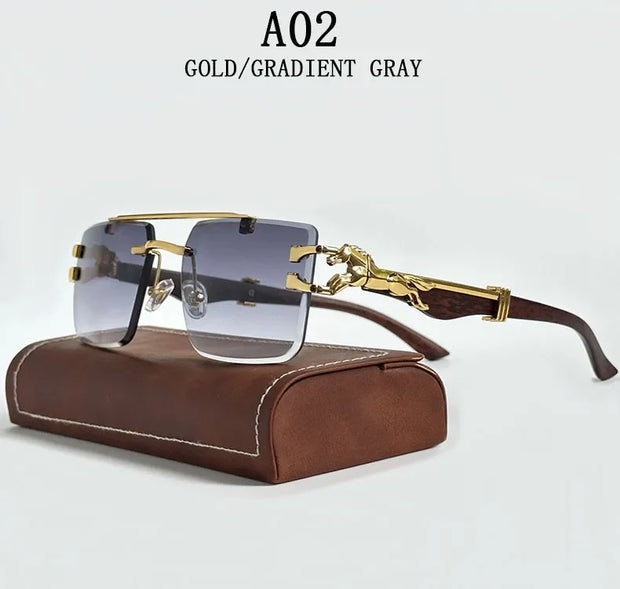 Rimless Designer Sunglasses