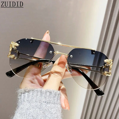 Rimless Designer Sunglasses 
