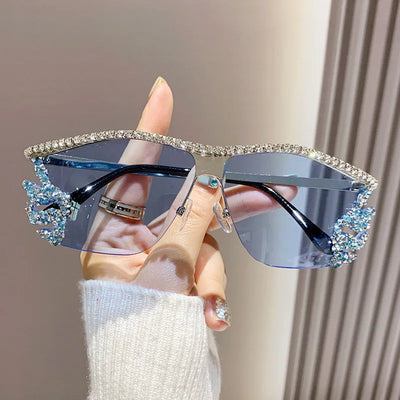Vintage Y2K Diamond Sunglasses