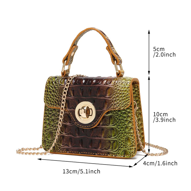 Mini Crocodile Pattern Clutch