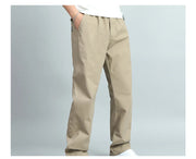 Big Size Men’s Cotton Trousers – Loose Fit Jogger Pants with Pockets