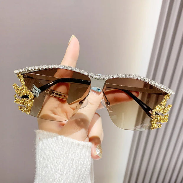 Vintage Y2K Diamond Sunglasses