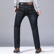 Men’s Slim-Fit Classic Jeans – Soft Stretch Denim Pants for Business & Casual Wear