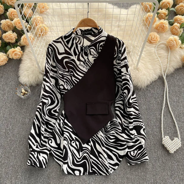 Slimming Two-Piece Illusion Top