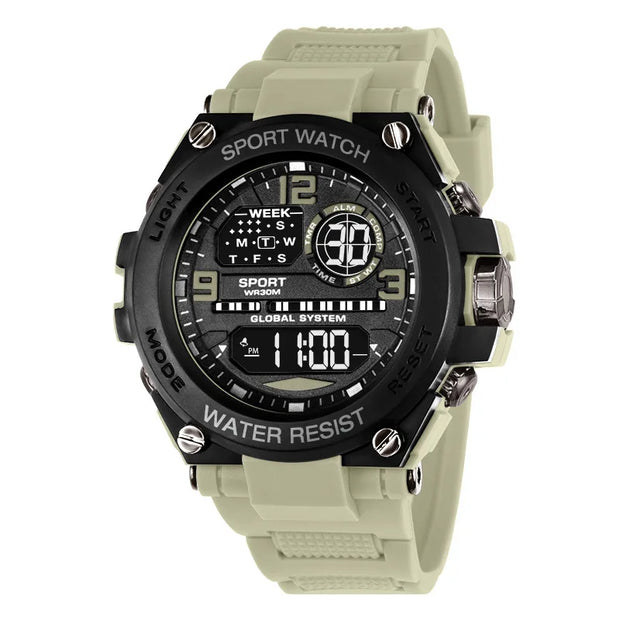 Men’s Rugged Digital Sports Watch – Waterproof Outdoor Chronograph with Alarm & Calendar