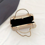 Luxury Glitter Mini Evening Bag – Women’s Rhinestone Chain Clutch for Party, Wedding & Prom