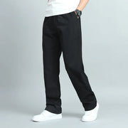 Big Size Men’s Cotton Trousers – Loose Fit Jogger Pants with Pockets