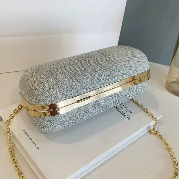 Luxury Glitter Mini Evening Bag – Women’s Rhinestone Chain Clutch for Party, Wedding & Prom