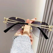 Rimless Designer Sunglasses
