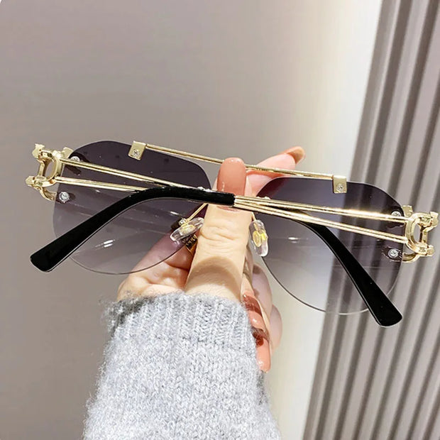 Rimless Designer Sunglasses