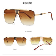 Oversized Rimless Sunglasses