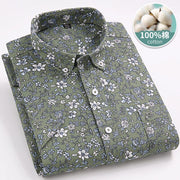 Men’s Classic Oxford Cotton Shirt – Short Sleeve Slim Fit Casual Plaid & Solid