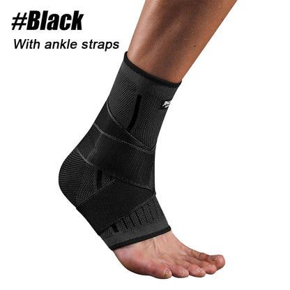 1PCS Ankle Brace Compression Sleeve with Adjustable Straps
