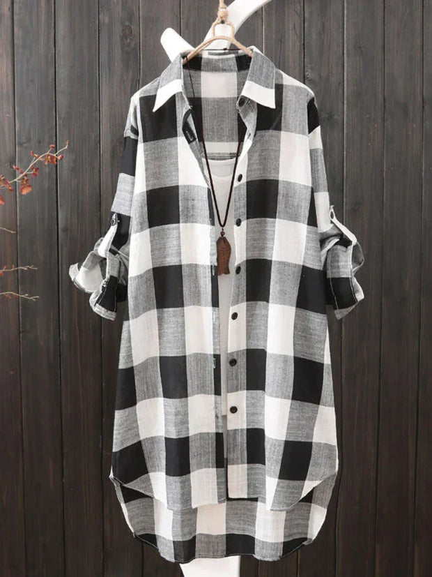 Women’s Plaid Cotton Shirt
