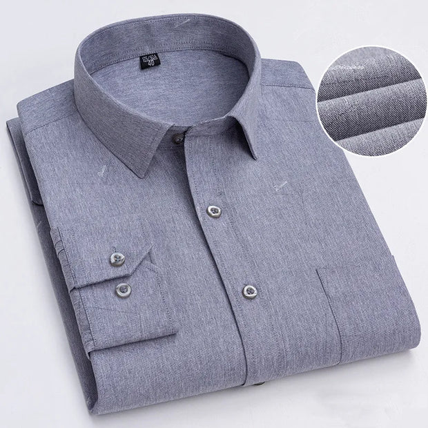 BAMBOOPLE Men’s Long Sleeve Casual Shirt