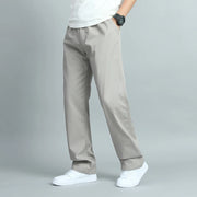 Big Size Men’s Cotton Trousers – Loose Fit Jogger Pants with Pockets