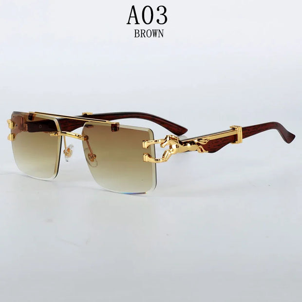 Rimless Designer Sunglasses