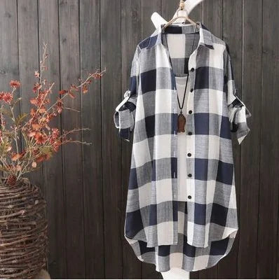 Women’s Plaid Cotton Shirt