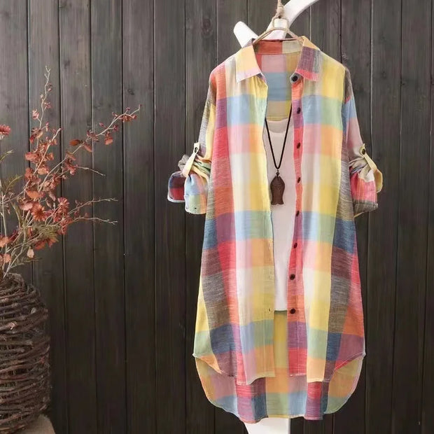 Women’s Plaid Cotton Shirt