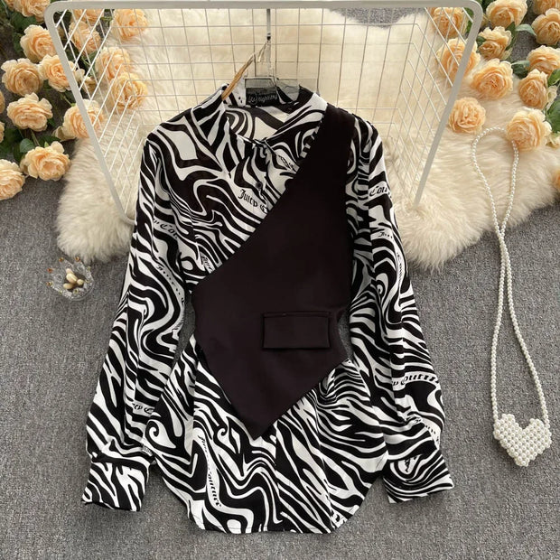 Slimming Two-Piece Illusion Top