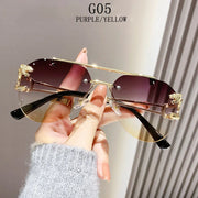Rimless Designer Sunglasses