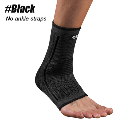 1PCS Ankle Brace Compression Sleeve with Adjustable Straps