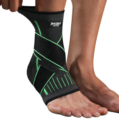 1PCS Ankle Brace Compression Sleeve with Adjustable Straps