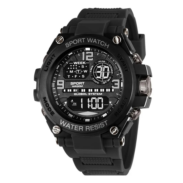 Men’s Rugged Digital Sports Watch – Waterproof Outdoor Chronograph with Alarm & Calendar