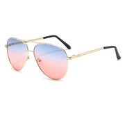 Women’s Vintage Oval Gradient Lens Sunglasses