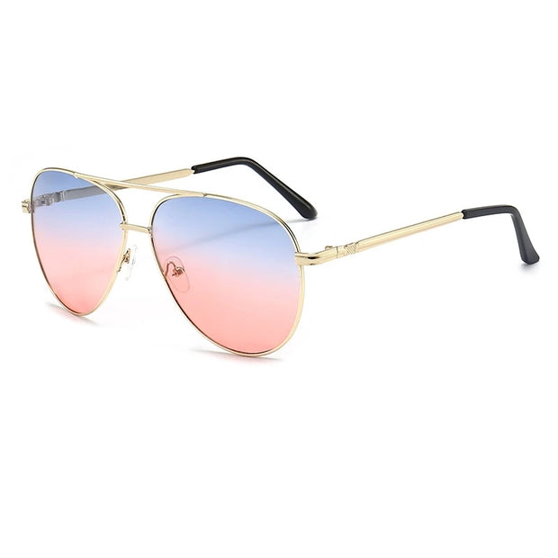 Women’s Vintage Oval Gradient Lens Sunglasses