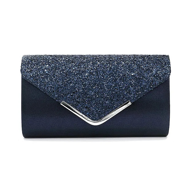 Glitter Bling,Shiny Elegant And Fashionable Envelope Clutch Bag, Party Wedding Handbag For Women Dinner Bag